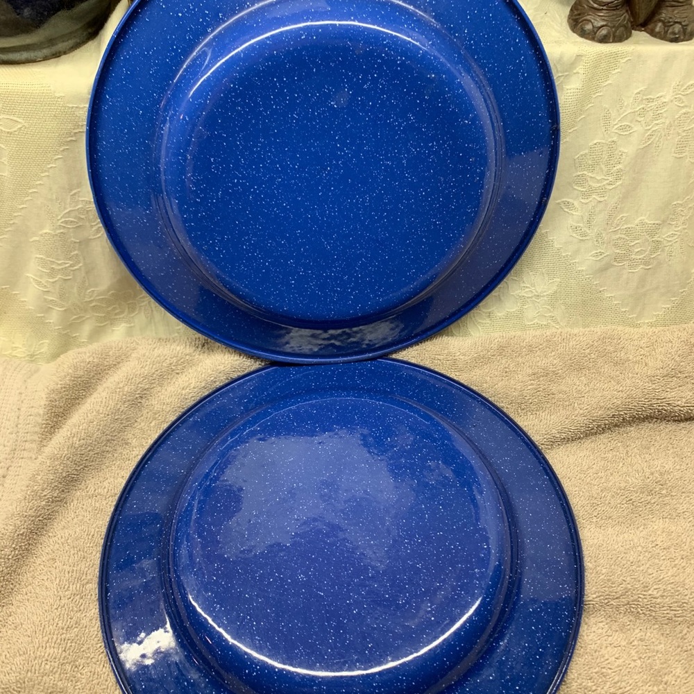 Vtg 3 piece Enamel Dishes Set - Picture 5 of 11